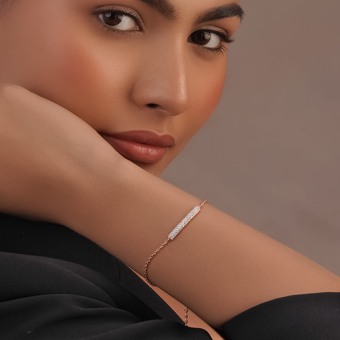 Bling Bar Sparkle Bracelet in 92.5 Sterling Silver