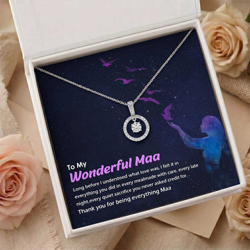 Lumina Circle Mom's Necklace in 92.5 Sterling Silver