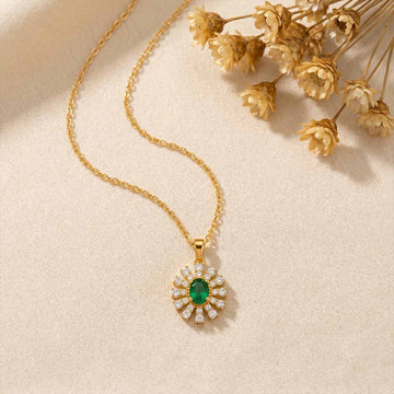 Verdant Bloom Mom's Necklace in 92.5 Sterling Silver
