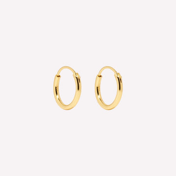 Simpler Golden Hoops in 92.5 Sterling Silver