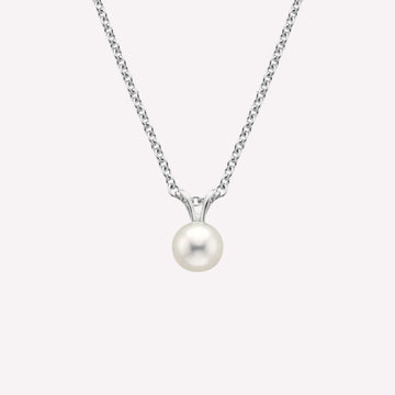 Elegant Pearl Pendant with 92.5 Sterling Silver Chain