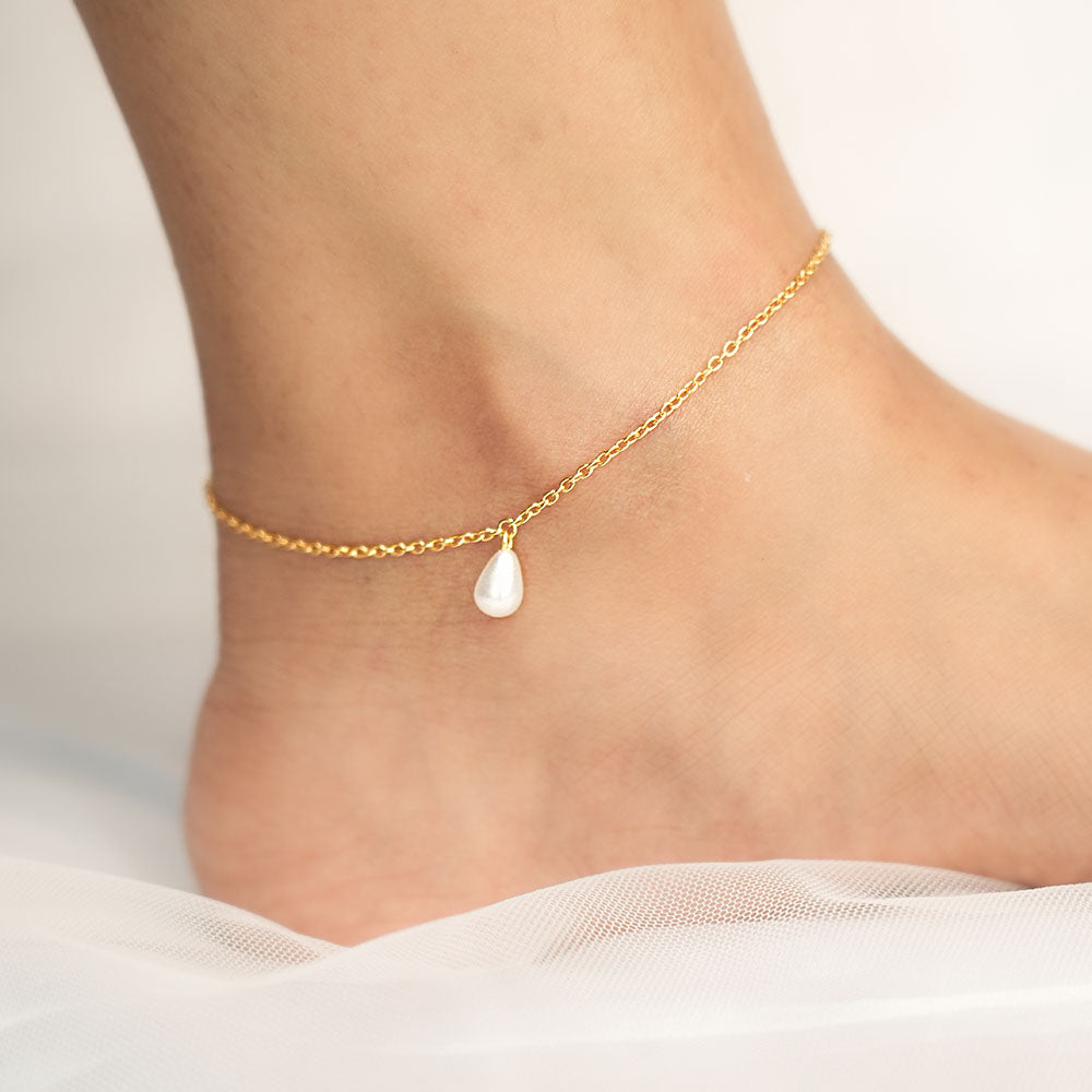 Lumi Dew Anklet in 92.5 Sterling Silver