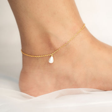 Lumi Dew Anklet in 92.5 Sterling Silver