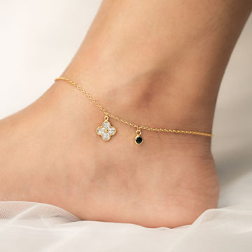 Nazaara Anklet in 92.5 Sterling Silver