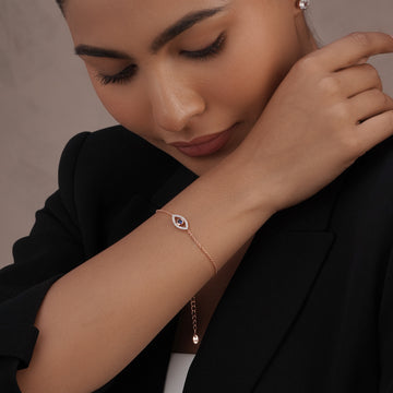 Evil Eye Grace Bracelet in 92.5 Sterling Silver