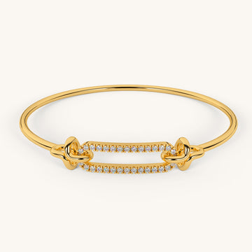 Luxe Link Bangle in 92.5 Sterling Silver