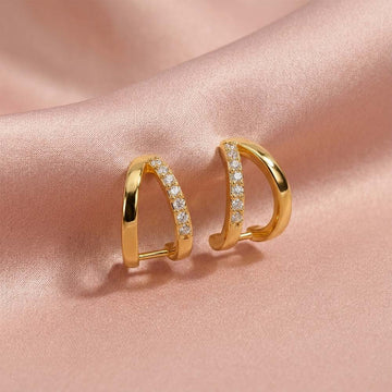 Goldline Dangle Earrings in 92.5 Sterling Silver