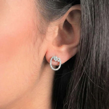 Zara Cascade Stud Earrings in 92.5 Sterling Silver
