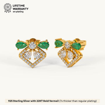 Vertex Cluster Earrings in 92.5 Sterling Silver