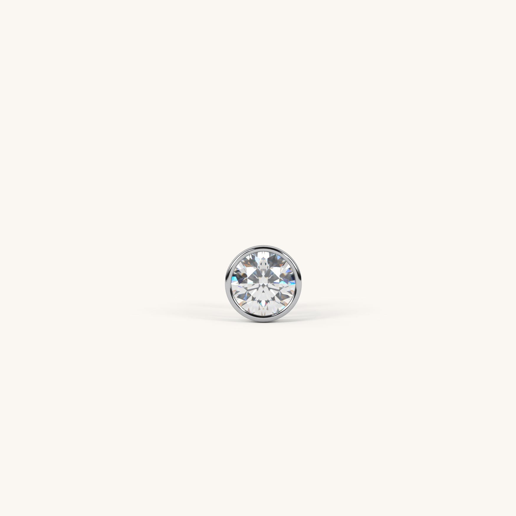 Single diamond on a white background