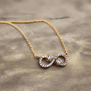 Eternal Infinity Spark Necklace in 92.5 Sterling Silver