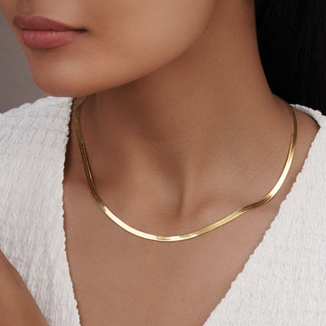 Viper Snake Chain Choker Italian made 92.5 Sterling Silver