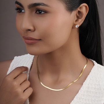Viper Snake Chain Choker Italian made 92.5 Sterling Silver