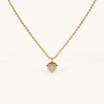 Glimmer Core Heart Pendant in 92.5 Sterling Silver