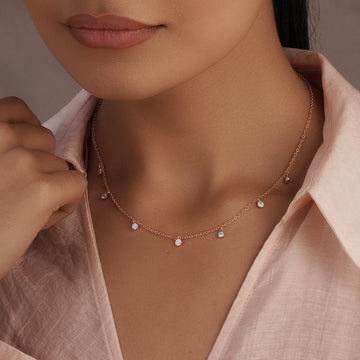 Dainty Drop Necklace in 92.5 Sterling Silver