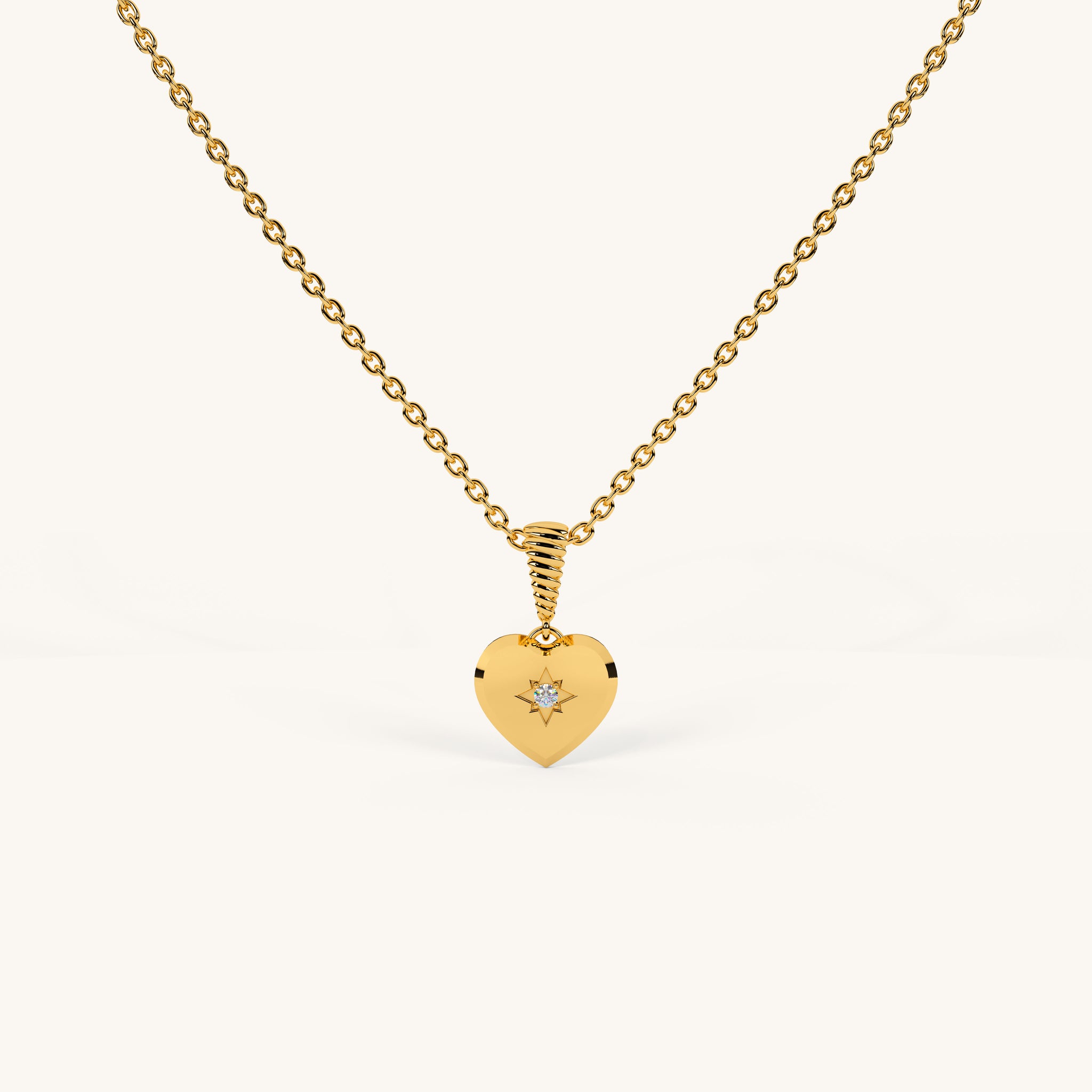 Starlet Heart Pendant in 92.5 Sterling Silver