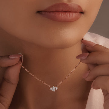 Cute Crown Spark Necklace in 92.5 Sterling Silver