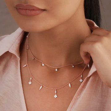 Glimra Layered Necklace in 92.5 Sterling Silver