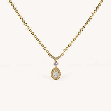 Scarlet Drop Necklace in 92.5 Sterling Silver