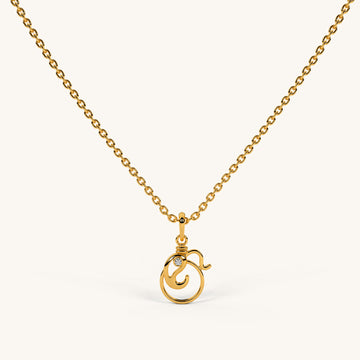 Ganpati Swirl Necklace in 92.5 Sterling Silver