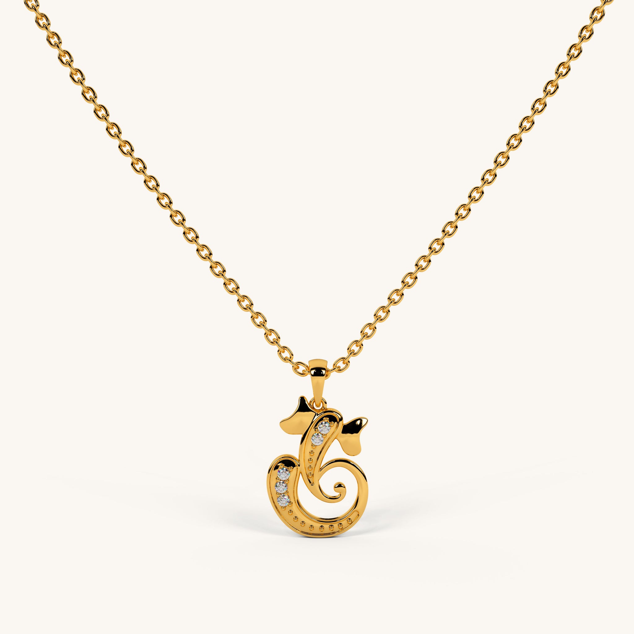 Shree Ganpati Necklace in 92.5 Sterling Silver.