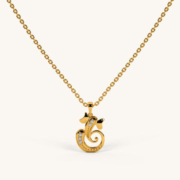 Shree Ganpati Necklace in 92.5 Sterling Silver.