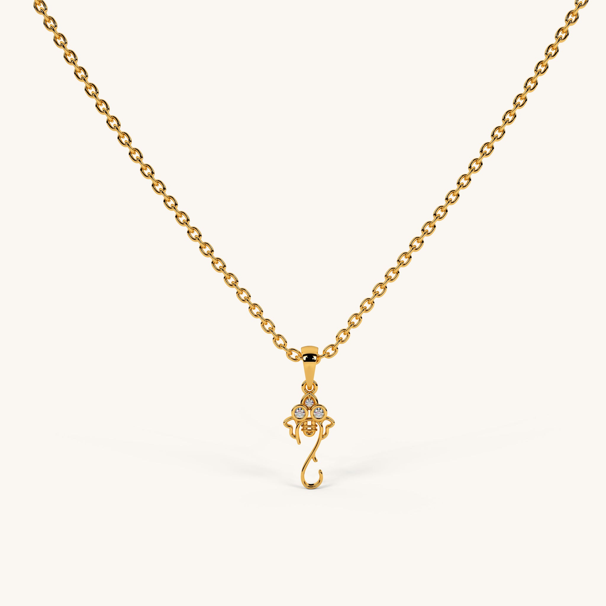 Divine Ganpati Grace Necklace in 92.5 Sterling Silver