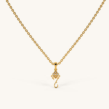 Divine Ganpati Grace Necklace in 92.5 Sterling Silver