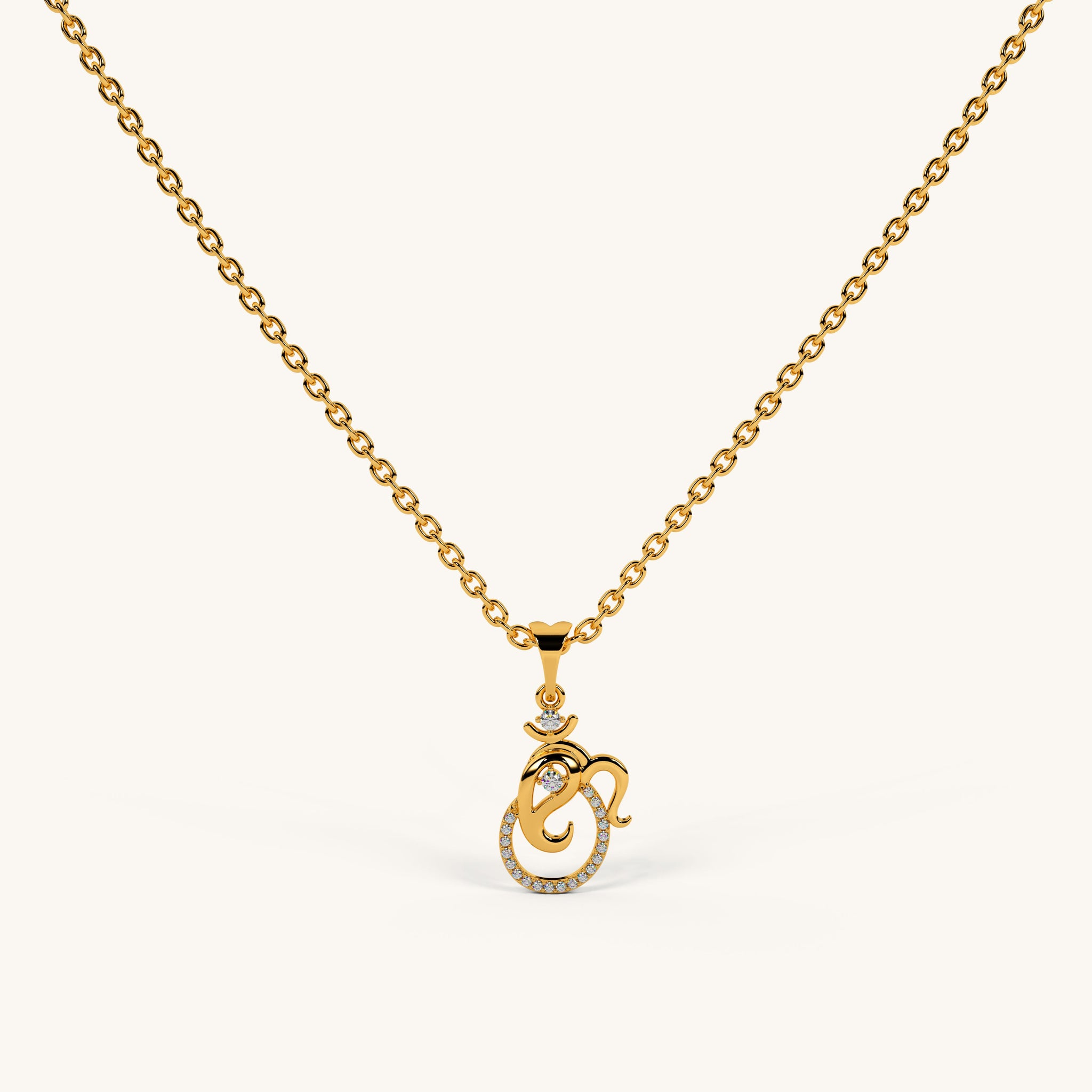 Omkara Shakti Necklace in 92.5 Sterling Silver