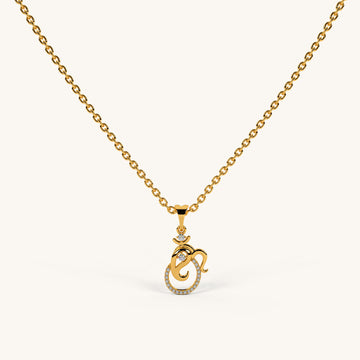 Omkara Shakti Necklace in 92.5 Sterling Silver