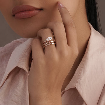 Aurora Stack Ring in 92.5 Sterling Silver