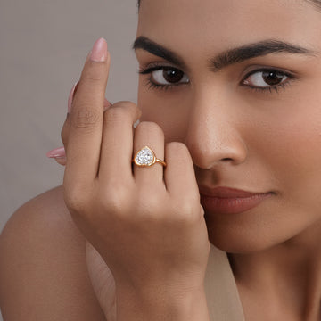 Heart Halo Ring in 92.5 Sterling Silver