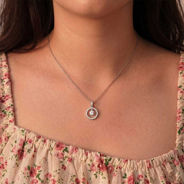 Lumina Circle Mom's Necklace in 92.5 Sterling Silver