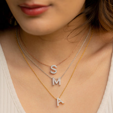 Radiant Initial Necklace