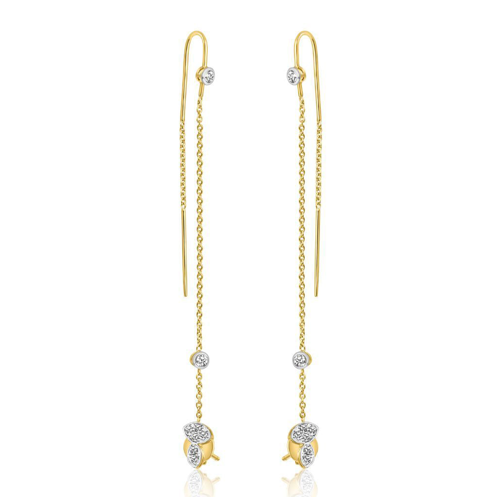 Sleek Chain Thread Earrings