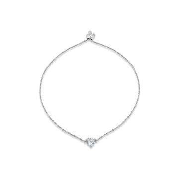 Solitaire Heart Bracelet