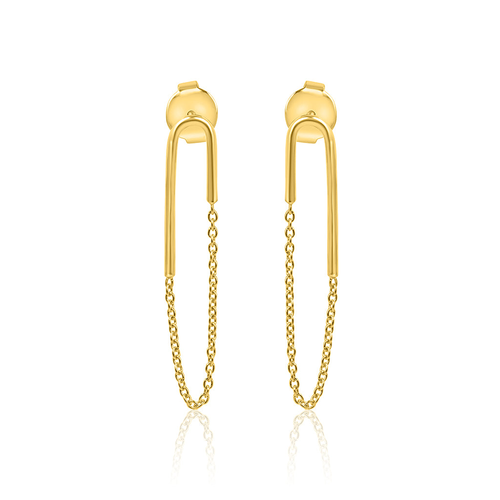 U Pin Earrings