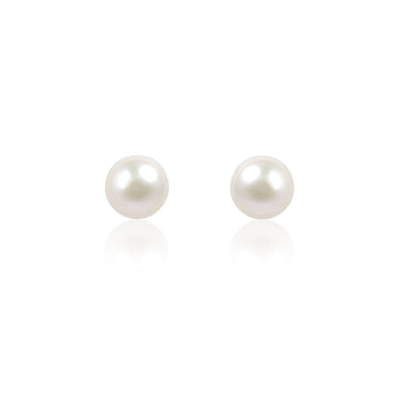 Classic Pearl Solitaire Earrings