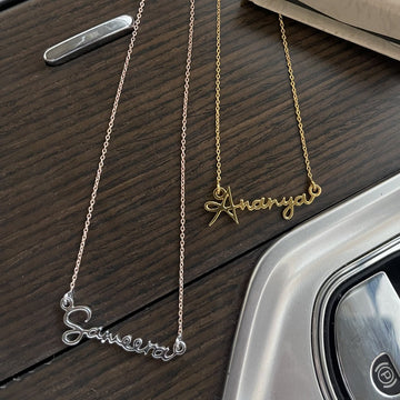 Minimalist Autograph Necklace